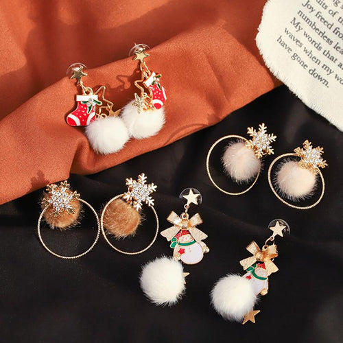 Feder Ohrringe Handgemacht Weihnachtsschmuck Geschenk