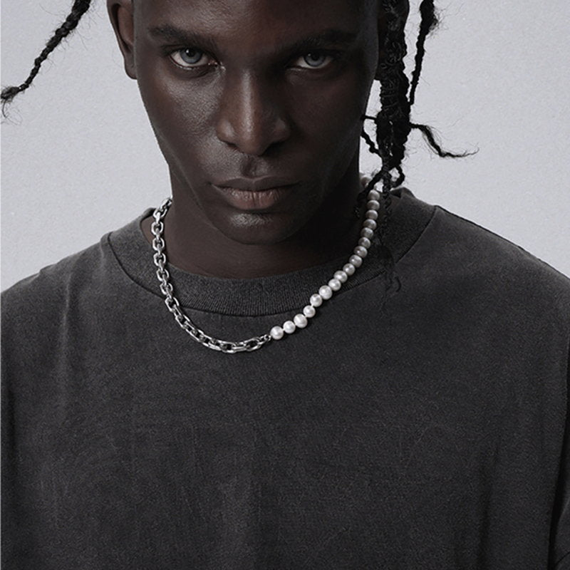 real pearl necklace for men