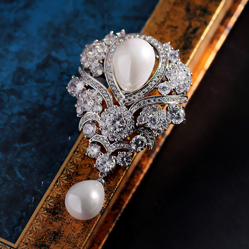 brooches for women with pearl